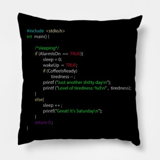 Morning Code Pillow