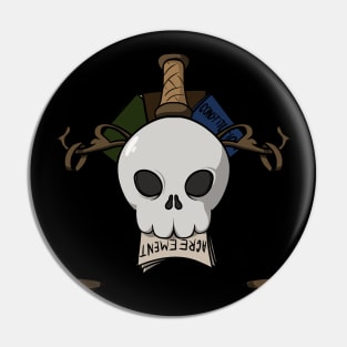 Lawyers crew Jolly Roger pirate flag (no caption) Pin