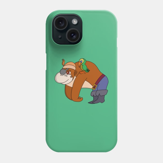 Pirate Gorilla Phone Case by DiegoCarvalho