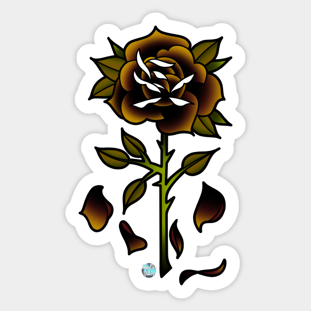 hope not rose sticker teepublic