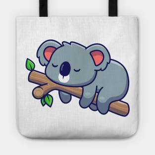 Cute koala sleeping Tote