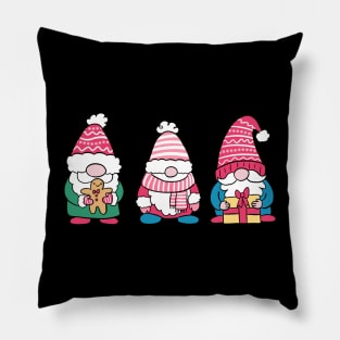 Cute three Christmas gnomes Pillow