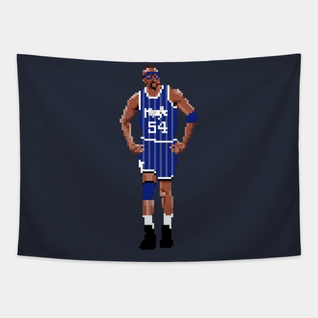 Horace Grant Pixel Walk Tapestry by qiangdade