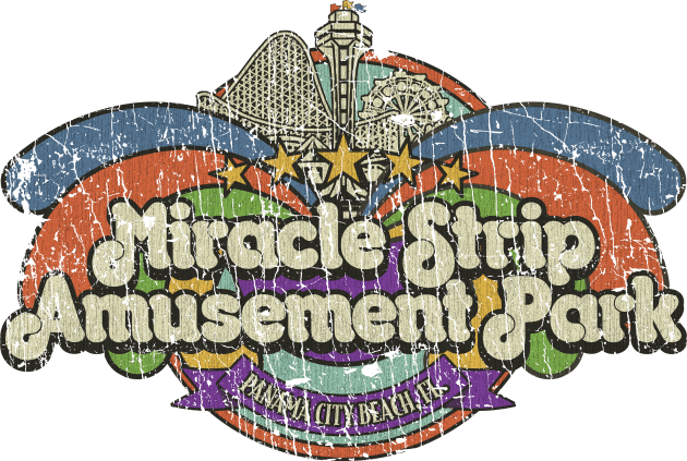 Miracle Strip Amusement Park 1963 Kids T-Shirt by JCD666