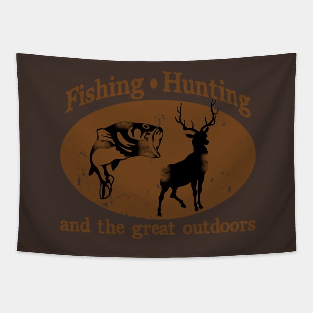 Fishing and Hunting Tapestry by MonarchGraphics
