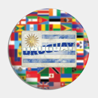 Uruguay vintage style retro souvenir Pin