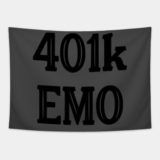 401k Emo Black Font Tapestry