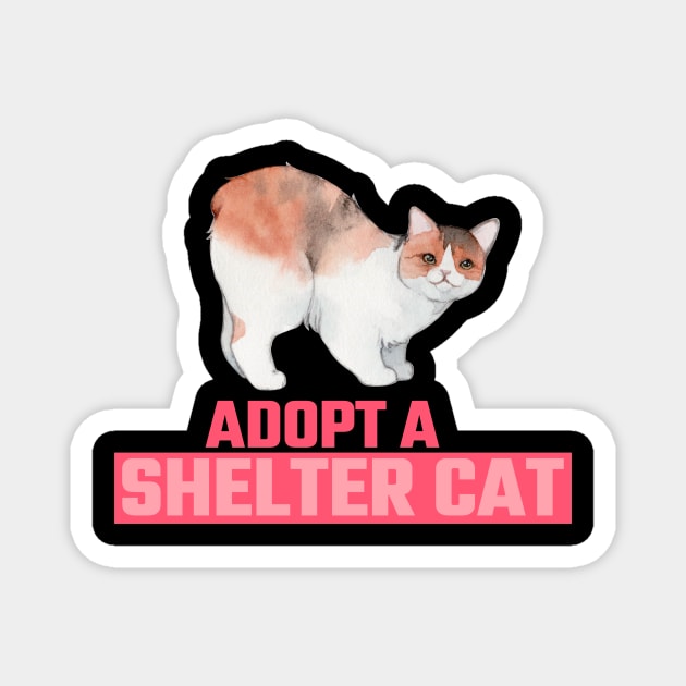 Rescue Cat Adopt a Shelter Cat Magnet by TrendingNowTshirts