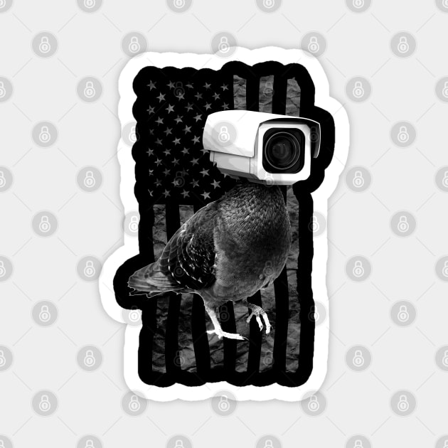 Pidgeon camera Magnet by Christyn Evans