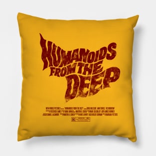 Humanoids from the Deep Title Pillow