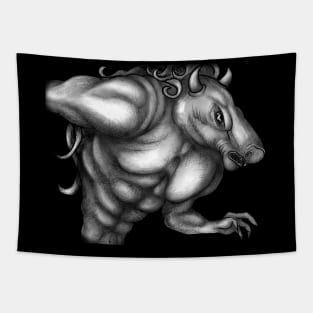 Minotaur, King of the Labyrinth Tapestry