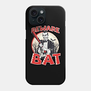 Baseball Halloween Shirt | Beware The Bat Vampire Phone Case