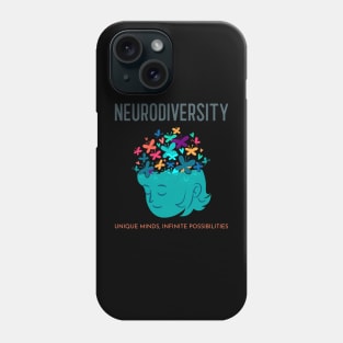 Unique Minds, Infinite Possibilities - Neurodiversity Phone Case