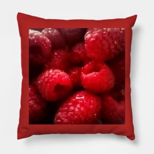 Fresh Raspberries Pillow