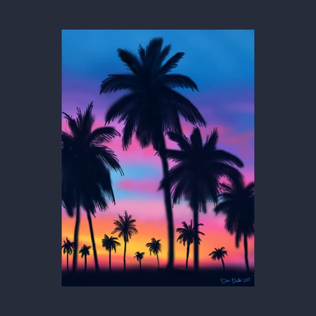 Airbrushed Palm Trees by tooner96