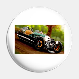 Morgan 3 Wheeler Cartoon Pin