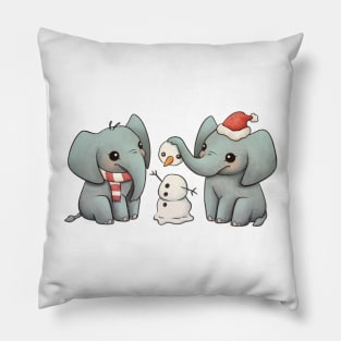 Christmas Elephant Pillow