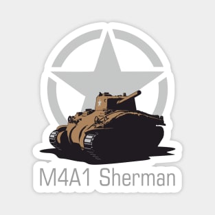 US Tank M4A1 Sherman Edit Magnet