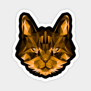 Cat head polygonal Magnet