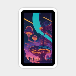 Futuristic Theme Park Magnet