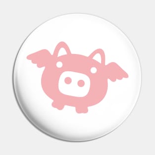 Flying Pink Pig Pin