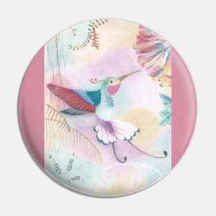 Tropical Hummingbird Pin