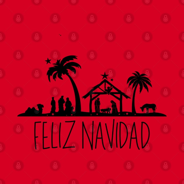 Feliz Navidad Christmas Nativity Scene by KayBee Gift Shop