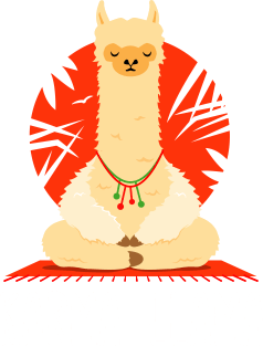 Karma Llama - Funny Yoga Llama Meditating Magnet