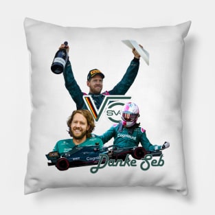 Sebastian Vettel Formula Racing Unisex T-shirt Pillow