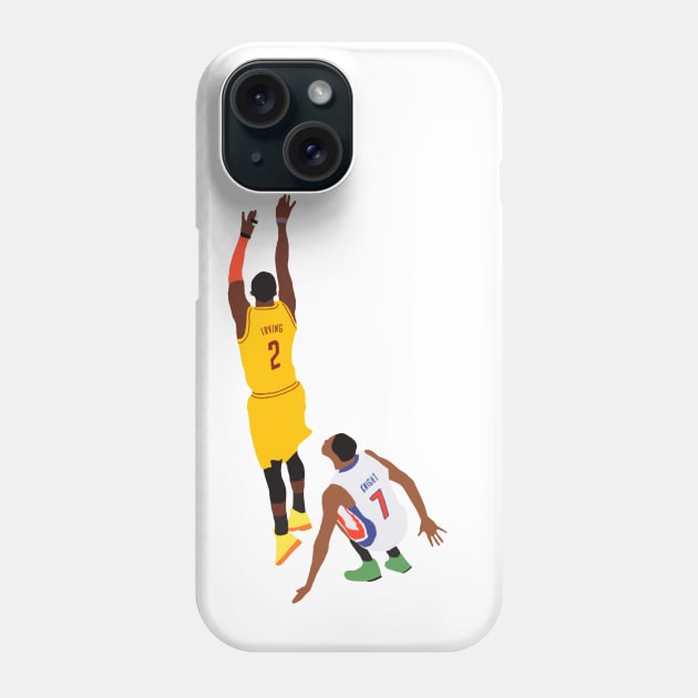 Kyrie Irving Shot Over Brandon Knight Phone Case by rattraptees
