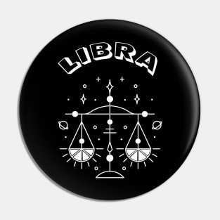 Libra Zodiac Sign Pin