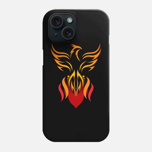 Phoenix Rising Phone Case by Stupid Coffee Designs