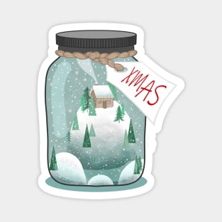 XMAS IN THE BOTTLE Magnet