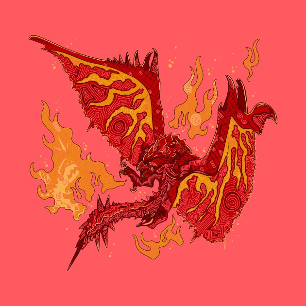 Rathalos lined by paintchips
