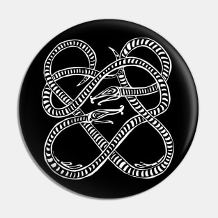 Snake Knot Pattern Inspired by Viking Art Pin