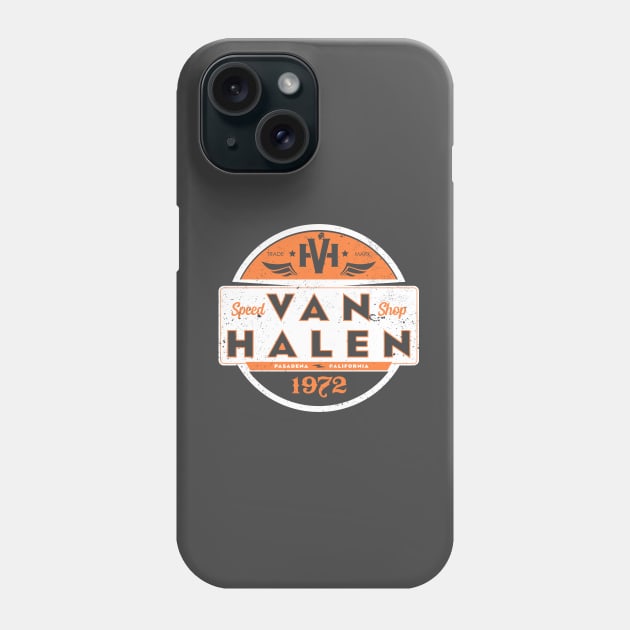 Van Halen Distress Art Emblem Phone Case by Say You a Gangsta