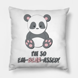 em-BEAR-assed Pillow