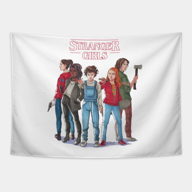 Stranger Girls Tapestry by soletine