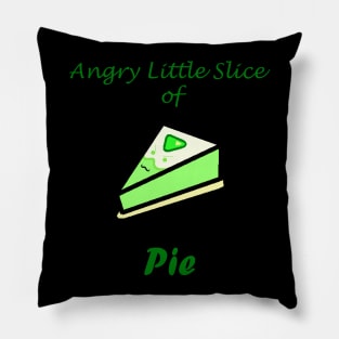 Angry Little Slice of Pie Pillow