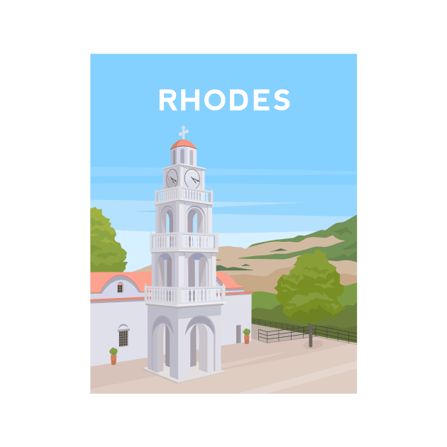 Rhodes, Greece - Greek Island Church by typelab
