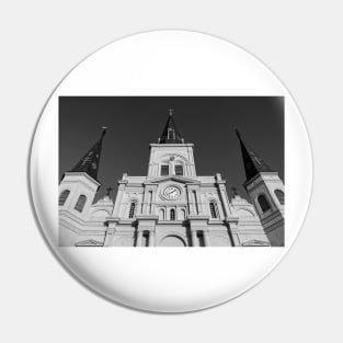 Saint Louis Cathedral Spires B+W Pin