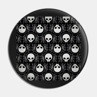 Spook-tacular Skulls & Spiders Pin