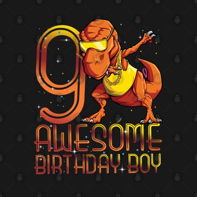 Kids 9th Birthday Dinosaur 9 Year Old Awesome Since Gifts Boy by The Design Catalyst