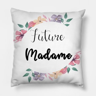 Future Madame theme floral Pillow