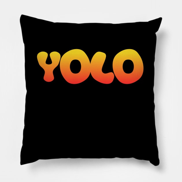 YOLO - James Dean - Light Version Pillow by Philly Tees