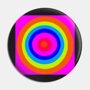 Hot Pink Circle Pattern Pin