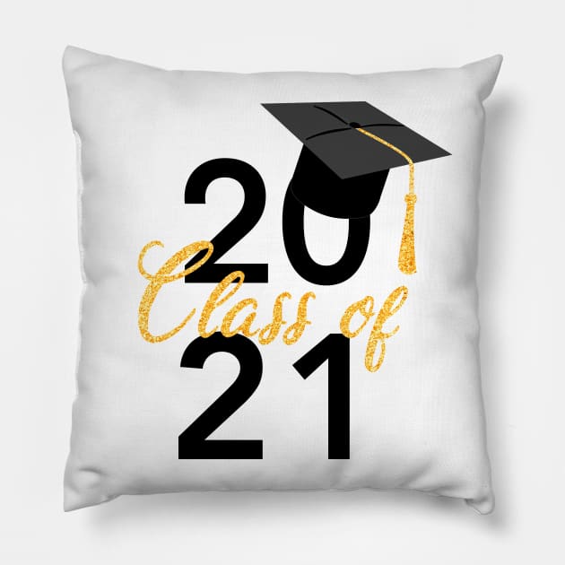 Graduation 2021, class of 2021 Pillow by Adaba