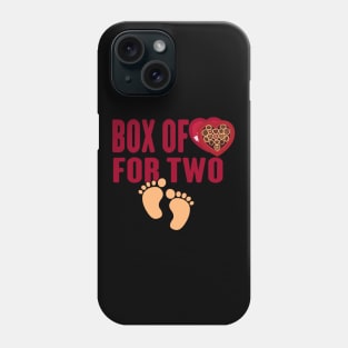 Funny couple design box of chocolate for two Phone Case