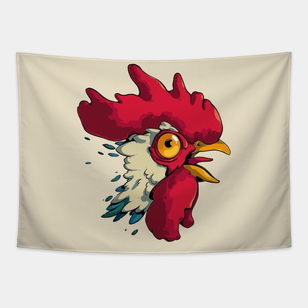 rooster Tapestry by i want money