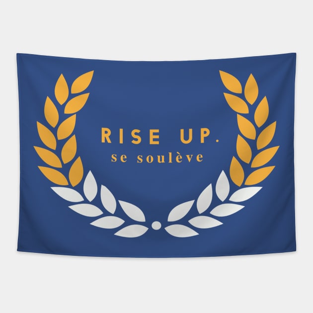 Rise Up (Warriors Colorway) T-Shirt Tapestry by TheSteadfast